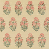 Mughal Flower Grasscloth Wallpaper