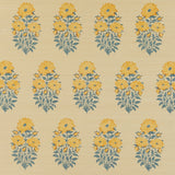 Mughal Flower Grasscloth Wallpaper
